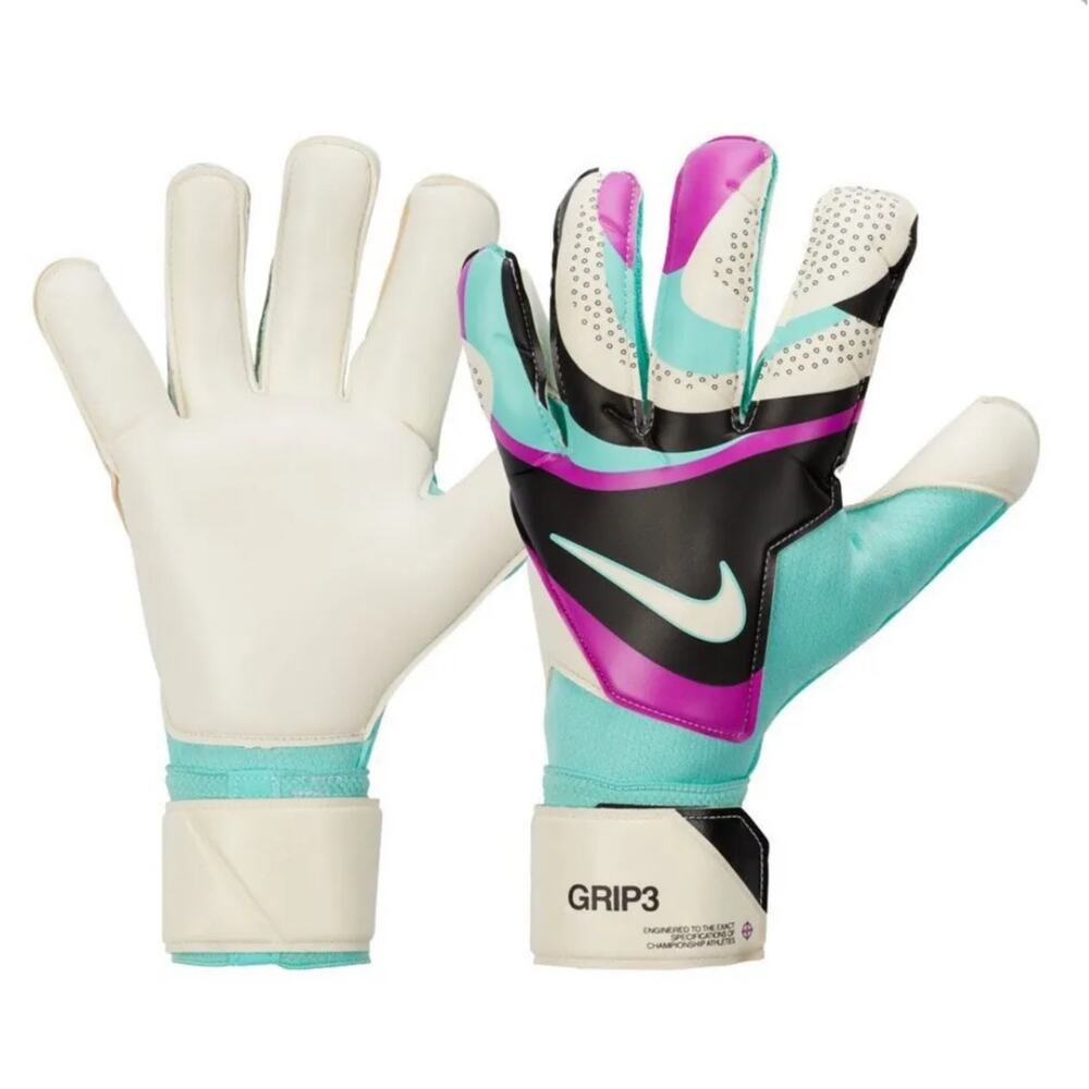 NWT Nike GK Grip 3 Goalkeeper Soccer Gloves Size 7 (FB2998-010)